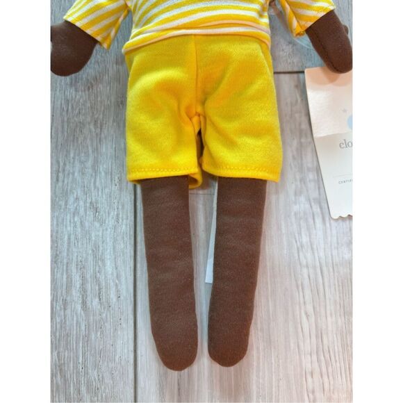 Target Cloud Island Black Plush Doll Lovey Yellow Boy - Picture 3 of 7